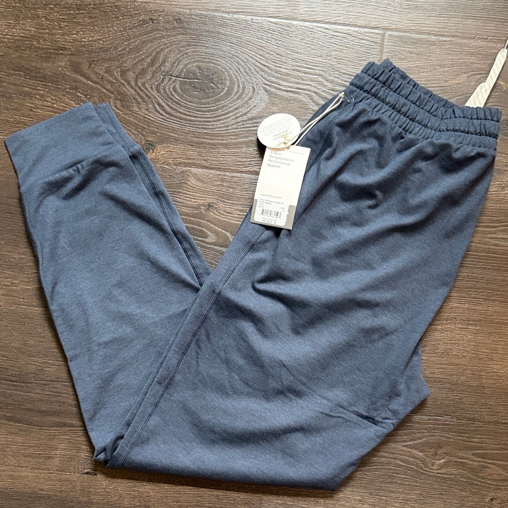 New Men’s Vuori Ponto Performance Jogger 28in Pants in Azure Heather Small